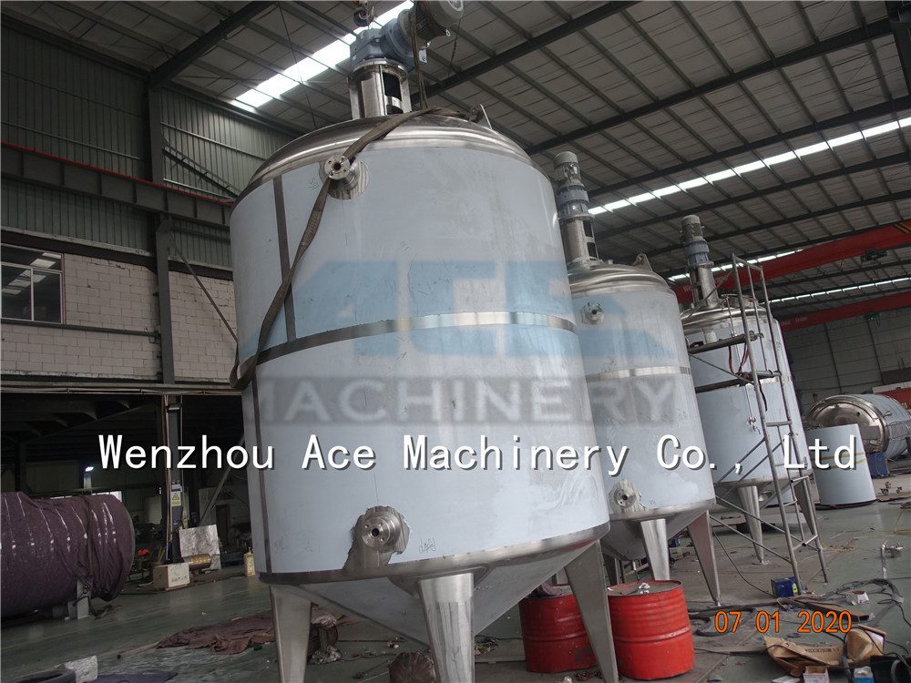 Stainless steel jacketed mixing tanks